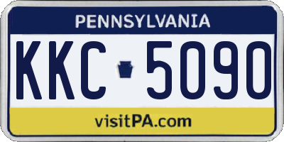 PA license plate KKC5090