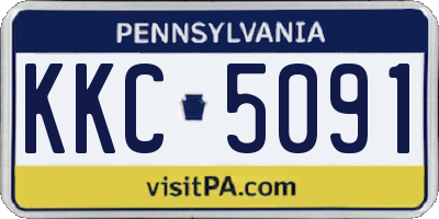 PA license plate KKC5091
