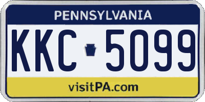 PA license plate KKC5099