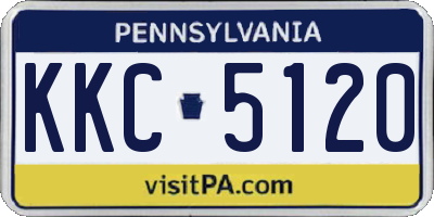 PA license plate KKC5120