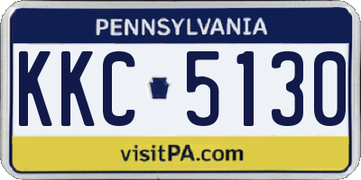 PA license plate KKC5130