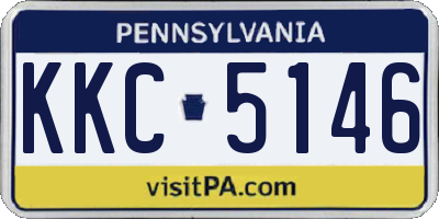 PA license plate KKC5146