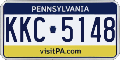 PA license plate KKC5148