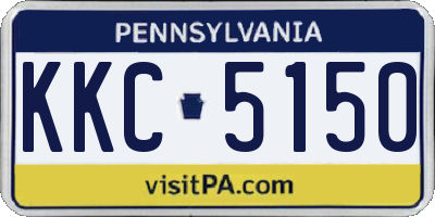 PA license plate KKC5150