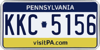 PA license plate KKC5156