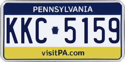 PA license plate KKC5159
