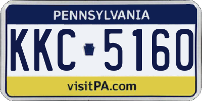 PA license plate KKC5160