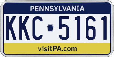 PA license plate KKC5161