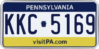PA license plate KKC5169
