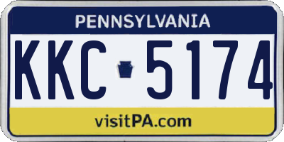 PA license plate KKC5174