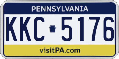 PA license plate KKC5176