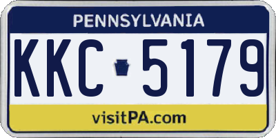 PA license plate KKC5179