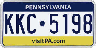 PA license plate KKC5198