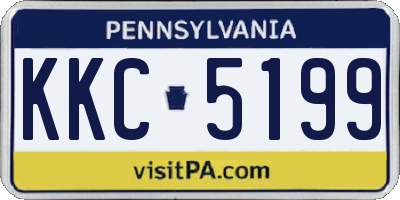 PA license plate KKC5199