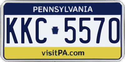 PA license plate KKC5570