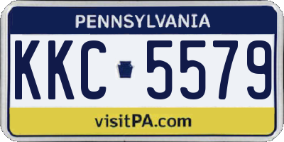 PA license plate KKC5579