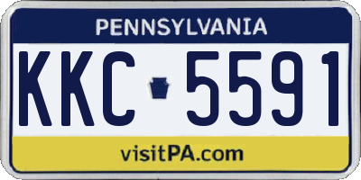 PA license plate KKC5591