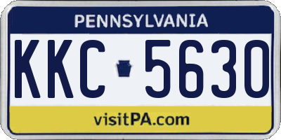 PA license plate KKC5630