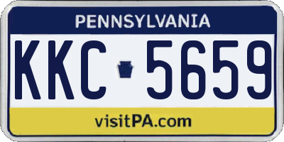 PA license plate KKC5659