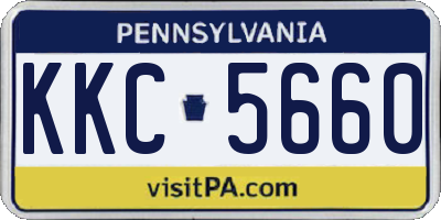 PA license plate KKC5660