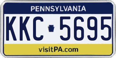 PA license plate KKC5695