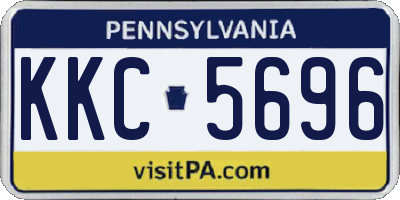 PA license plate KKC5696