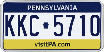 PA license plate KKC5710