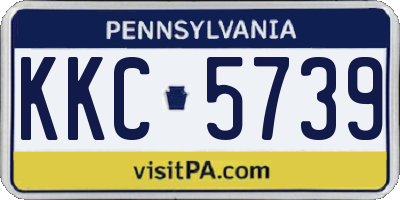 PA license plate KKC5739