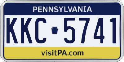 PA license plate KKC5741