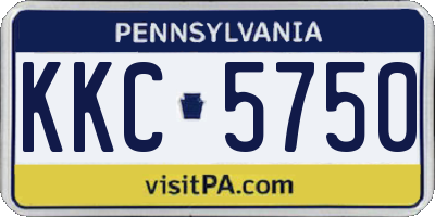 PA license plate KKC5750