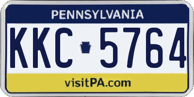 PA license plate KKC5764