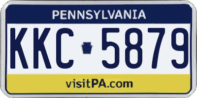 PA license plate KKC5879