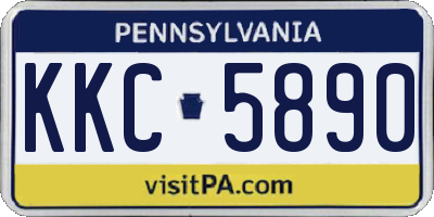 PA license plate KKC5890
