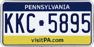 PA license plate KKC5895