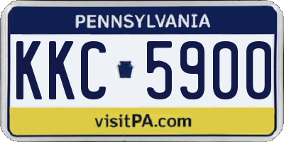 PA license plate KKC5900