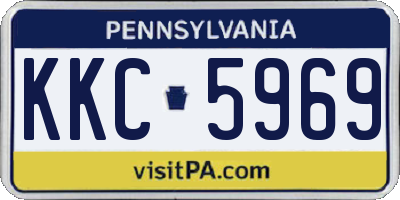 PA license plate KKC5969