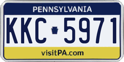 PA license plate KKC5971