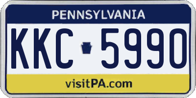PA license plate KKC5990