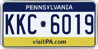 PA license plate KKC6019