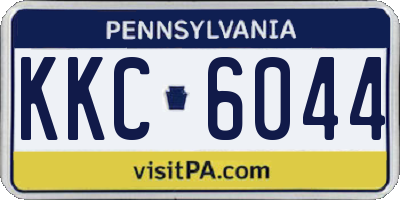 PA license plate KKC6044
