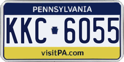 PA license plate KKC6055