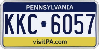 PA license plate KKC6057