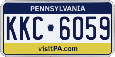 PA license plate KKC6059