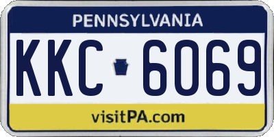 PA license plate KKC6069