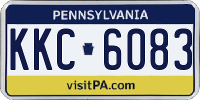 PA license plate KKC6083