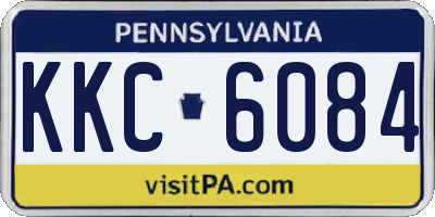 PA license plate KKC6084