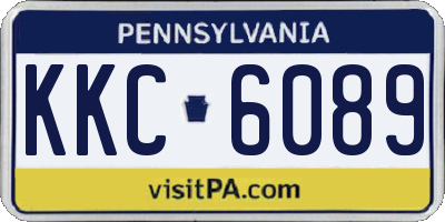 PA license plate KKC6089