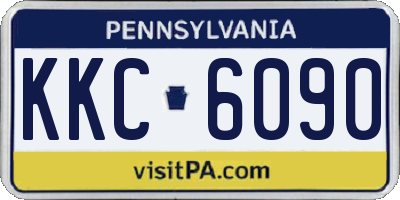 PA license plate KKC6090