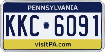 PA license plate KKC6091
