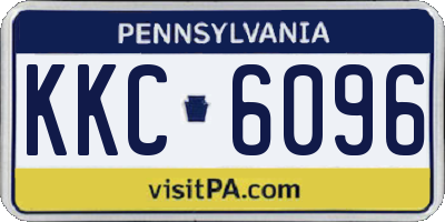PA license plate KKC6096